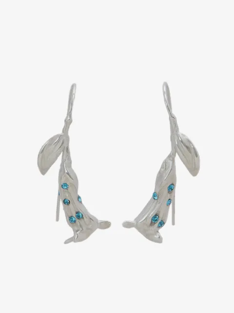Marni crystal-embellished flower drop earrings