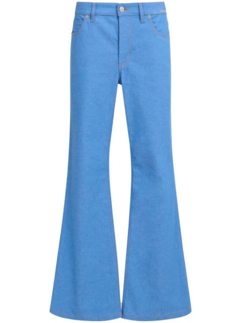 Marni low-rise flared trousers