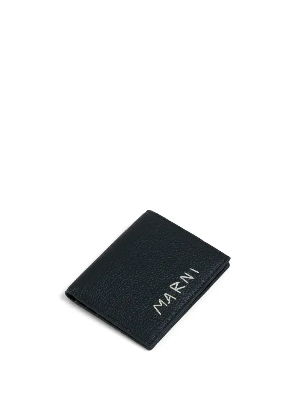 小物 Marni Calf Leather Stitched Bifold W Marni Calf Leather Stitched Bifold W