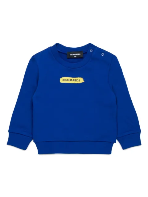DSQUARED2 KIDS logo-print cotton sweatshirt