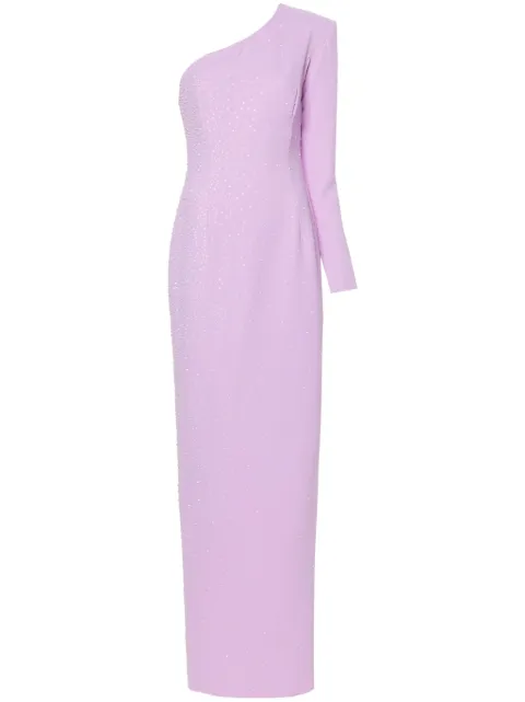 JEAN-LOUIS SABAJI crystal-embellished crepe gown