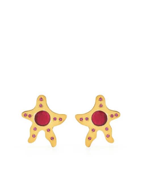 Boucles d'oreilles à motif étoile - LIYA - Modalova