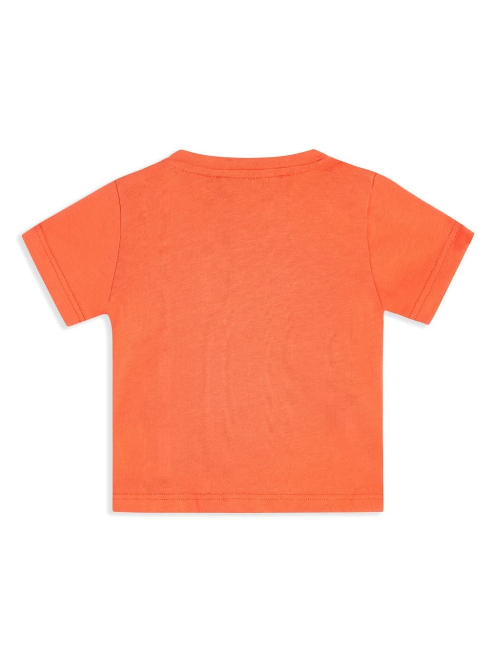 Versace Kids Katoenen T-shirt met logoprint Oranje