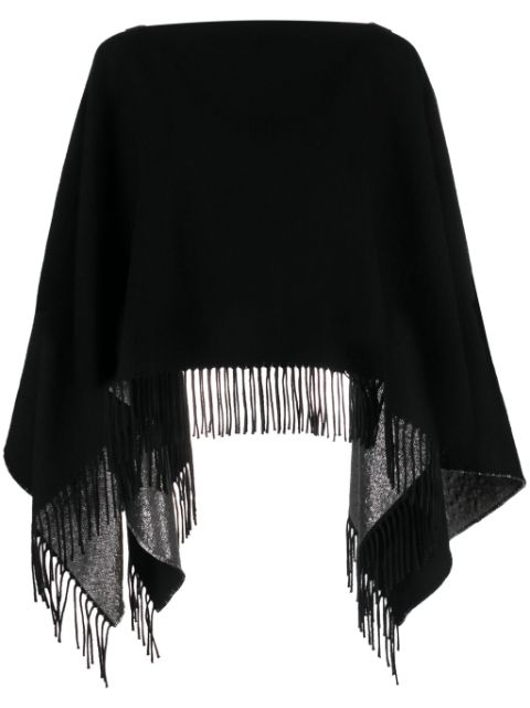 Valentino Garavani VLogo fringed poncho 