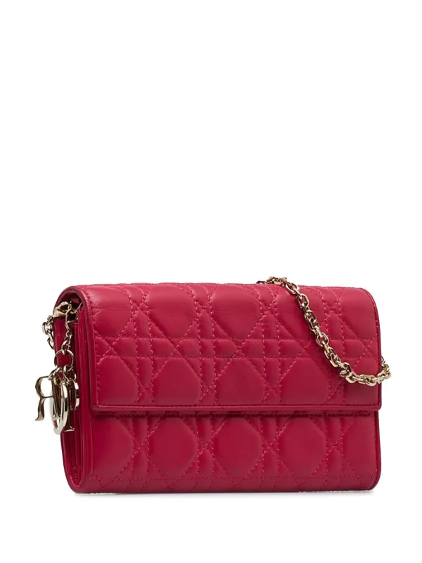 Dior cannage wallet on chain deals