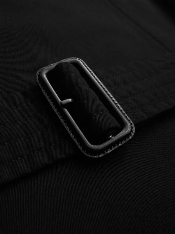 Burberry Short Kensington Heritage Trench Coat | Black | FARFETCH