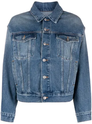 美品 エムエムシックス MM6 Maison Margiela シャツ ジャケット デニム コットン トップス レディース イタリア製 M インディゴブルー MM6 - 美品 エムエムシックス MM6 Maison Margiela シャツ ジャケット