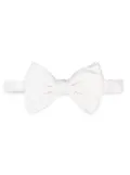 Giorgio Armani silk bow tie - White