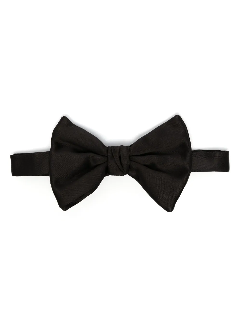 Giorgio Armani Silk Bow Tie In Black