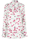 Marni logo-buttons floral-print shirt - White