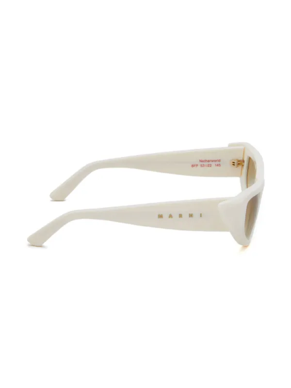 Marni Eyewear Cat eye-frame Gradient Sunglasses | White  display picture 1