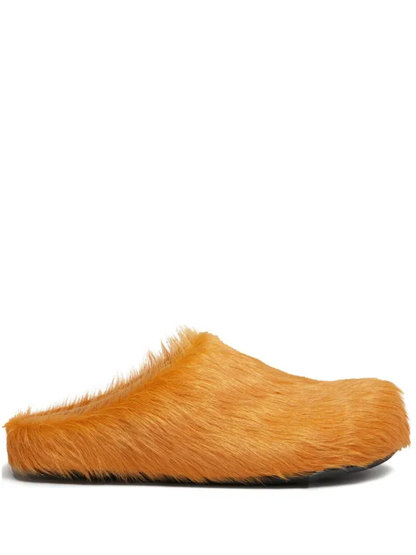 【新品】マルニ（MARNI）　オレンジレザー　サボ　サイズ「35」22.5センチ 新品】マルニ（MARNI） オレンジレザー サボ サイズ「35」22.5