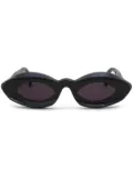 Marni logo-print sunglasses - Black