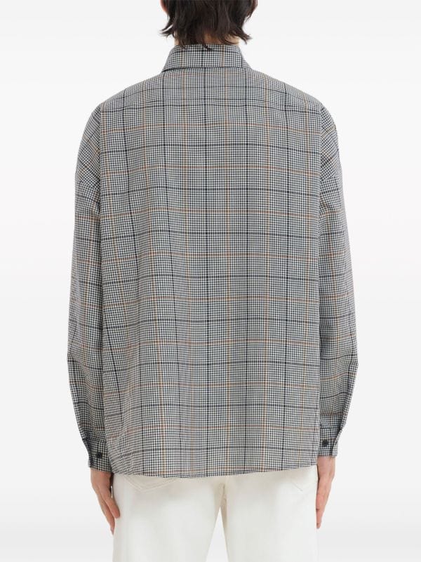 Marni Checked wool-blend Shirt - Farfetch