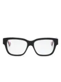 Gucci Eyewear tortoiseshell rectangle-frame glasses - Black