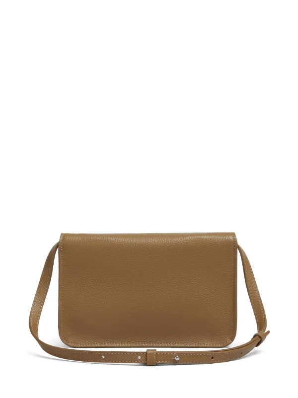 MARNI ブラウン ショルダーバッグ Marni レザー ショルダーバッグ | ブラウン | FARFETCH JP