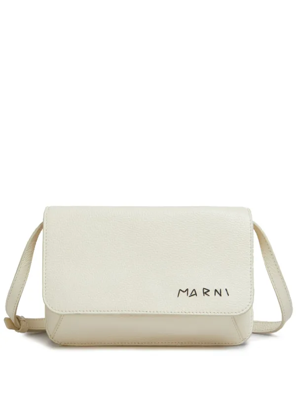 Marni レザー ショルダーバッグ | ホワイト | FARFETCH JP Marni レザー ショルダーバッグ | ホワイト | FARFETCH JP