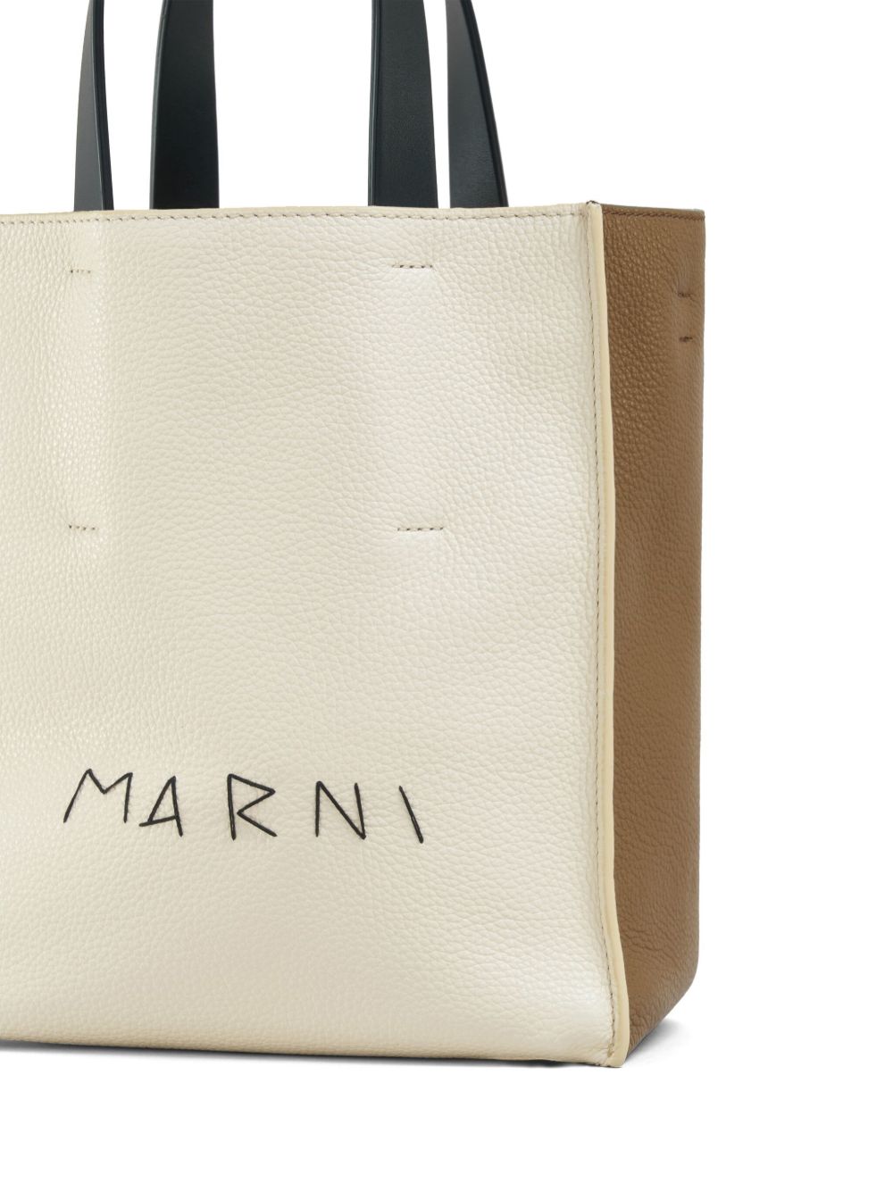 Marni Museo mending-logo leather tote bag Women