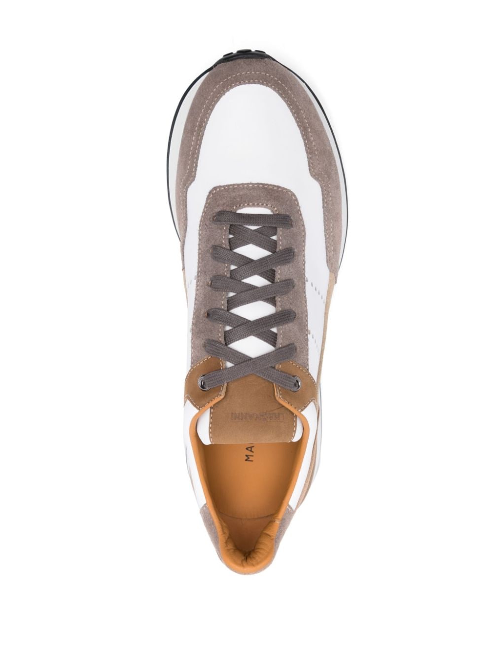 Shop Magnanni Bravo Panelled Sneakers In White