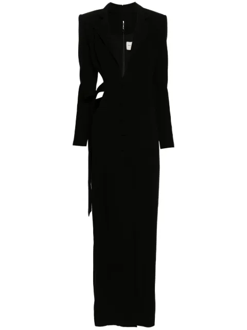 JEAN-LOUIS SABAJI cut-out tailored-design gown