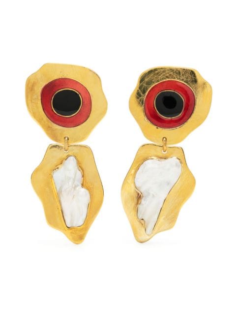 LIYA Love enamel earrings