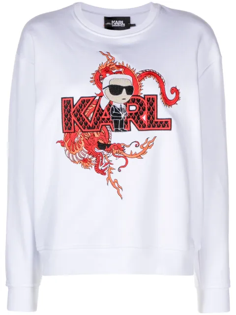 Karl Lagerfeld Ikonik Karl-logo organic cotton sweatshirt