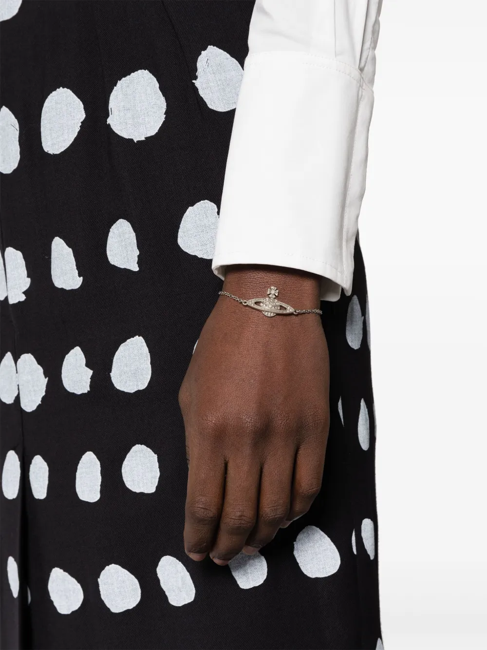 Vivienne Westwood Armband met parel - Zilver