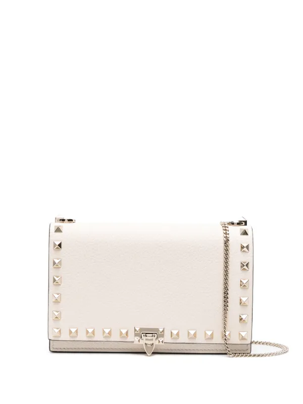 Valentino Garavani ロックスタッズ レザーショルダーバッグ 
