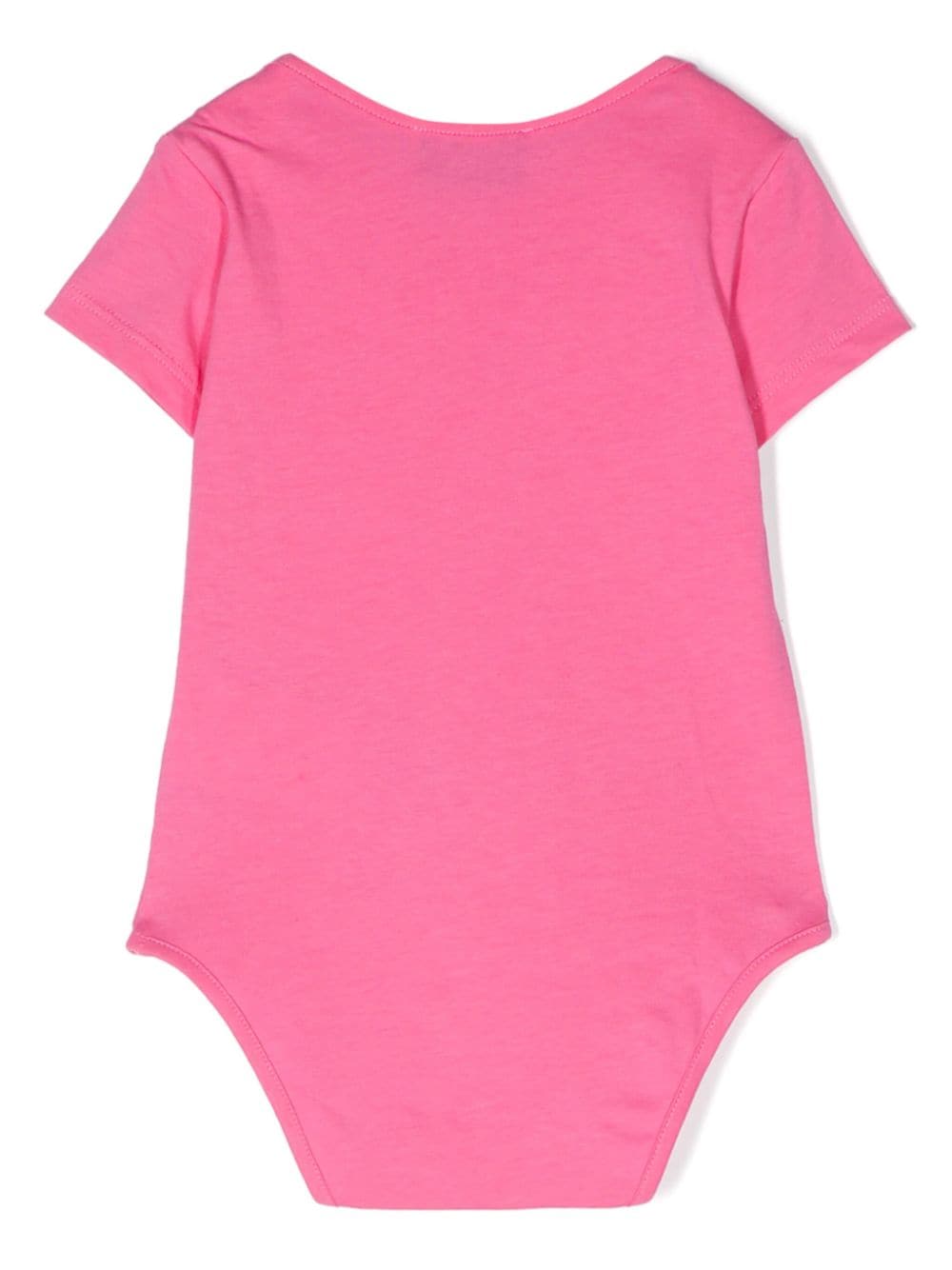 Shop Moschino Logo-print Cotton Body In Pink