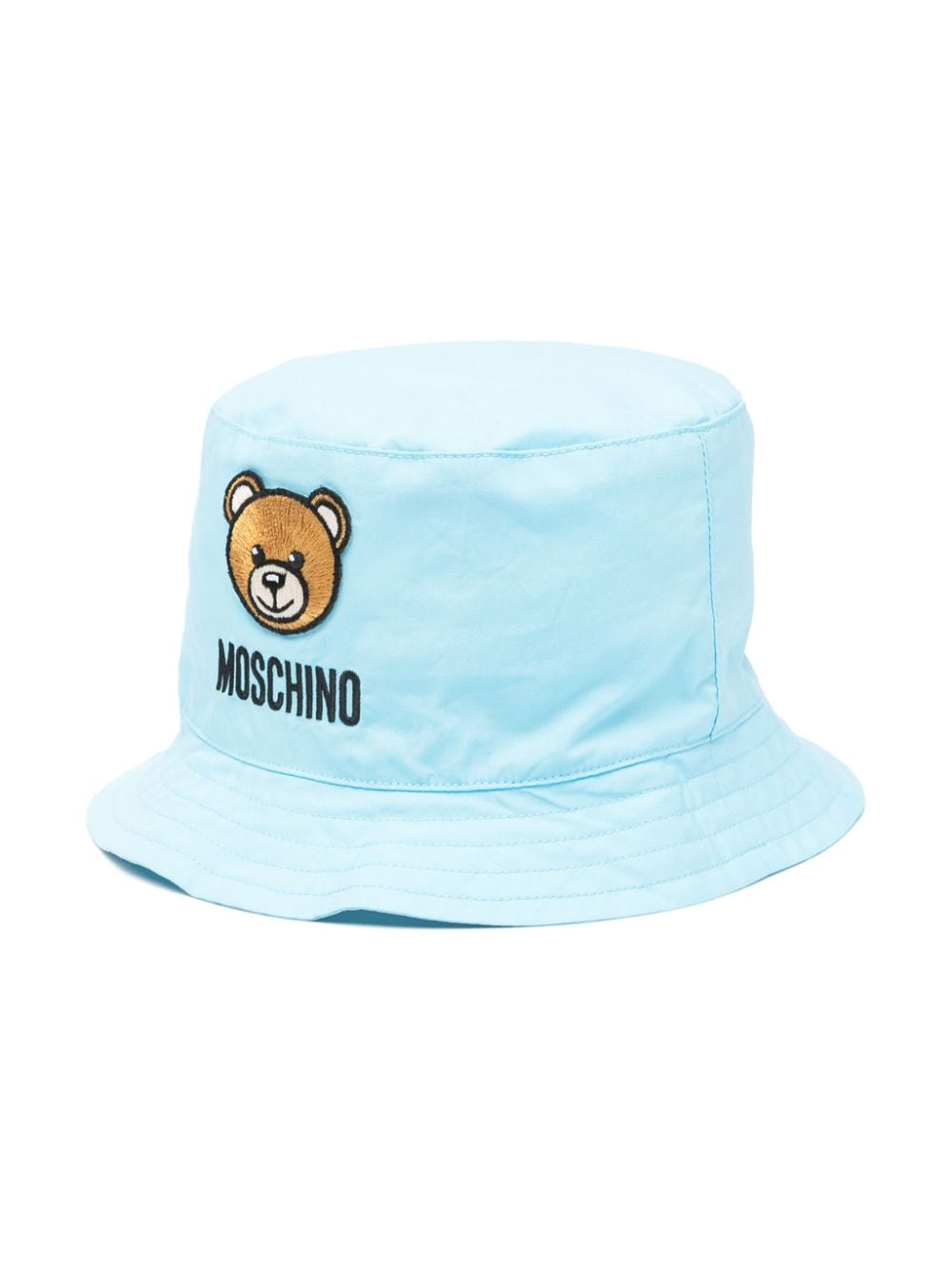 Moschino Babies' Teddy Bear 图案渔夫帽 In Blue