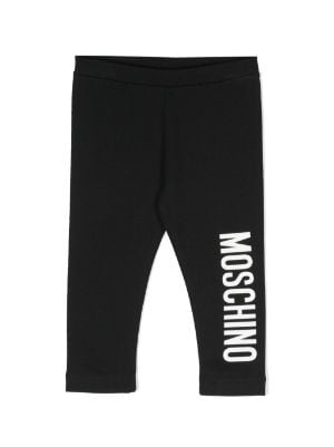 Moschino Kids Baby Girl Pink Leggings With Logo – Crown Forever