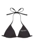 Armani Exchange logo-print bikini top - Black