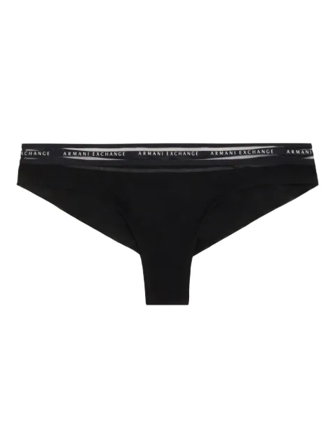 Armani Exchange Calcinha com logo no cós