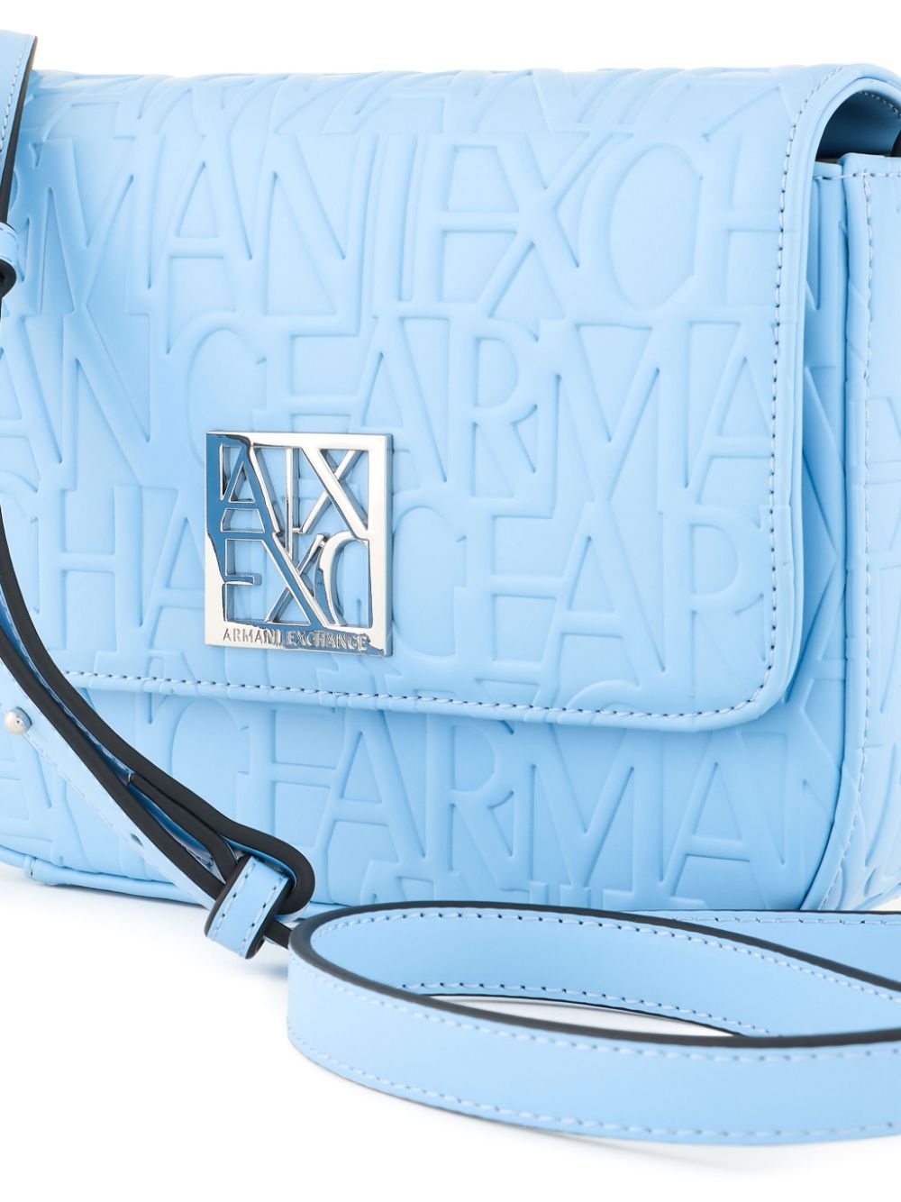 Armani Exchange Crossbodytas met logo-reliëf Blauw