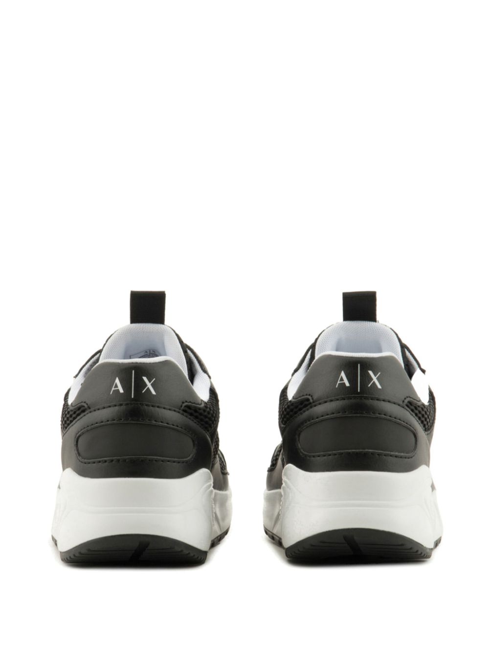 Armani Exchange Chunky sneakers met vlakken Zwart