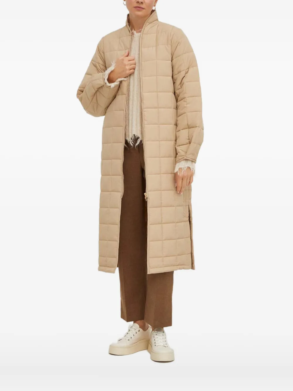 Rains long-sleeve quilted jacket | Neutrals | Image 1