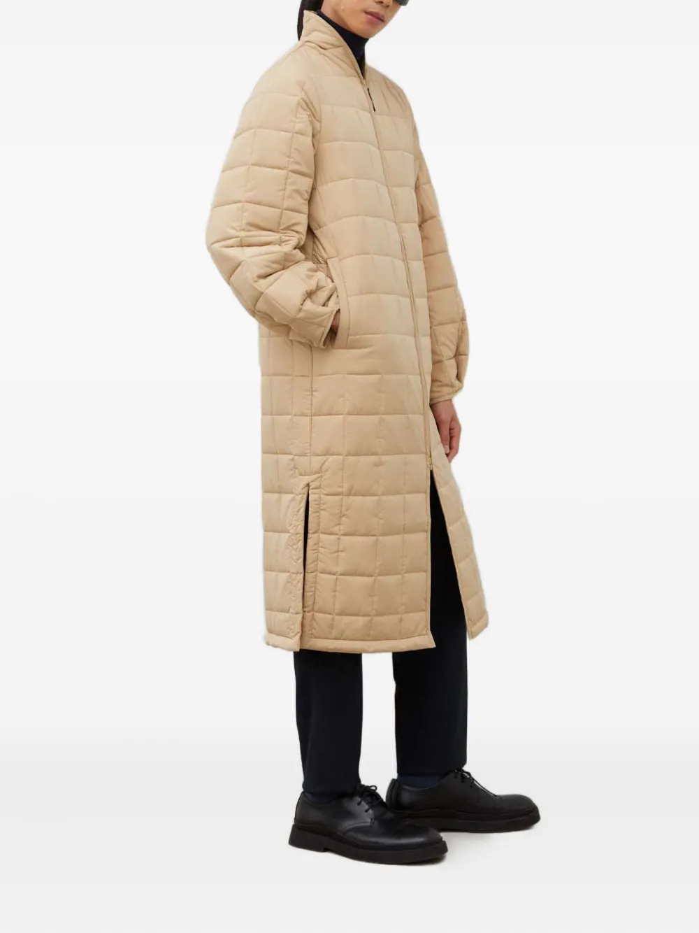 Rains Long-sleeve Quilted Jacket In Neutral