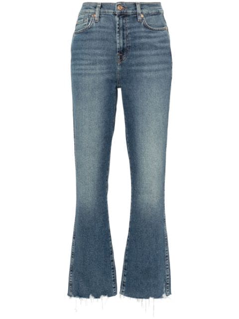 7 For All Mankind high-rise cropped jeans