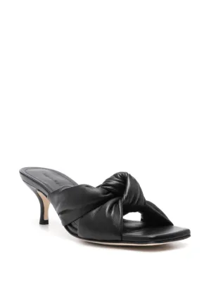 サンダル・ミュール FABIANA FILIPPI Leather flip-flops Knot detail nappa leather flip-flops - FABIANA FILIPPI