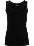 Fabiana Filippi studed scoop-neck tank top - Black