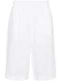 Fabiana Filippi elasticated-waistband linen shorts - White