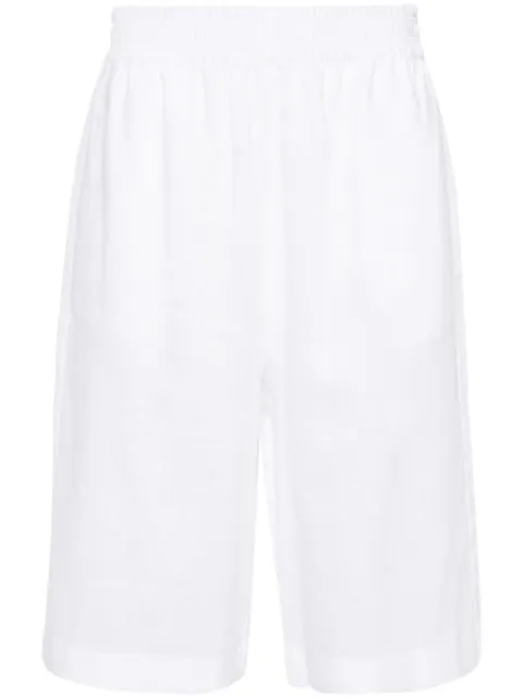 Fabiana Filippi elasticated-waistband linen shorts