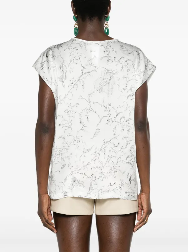 Fabiana Filippi Fabula シルクブラウス | ホワイト | FARFETCH JP
