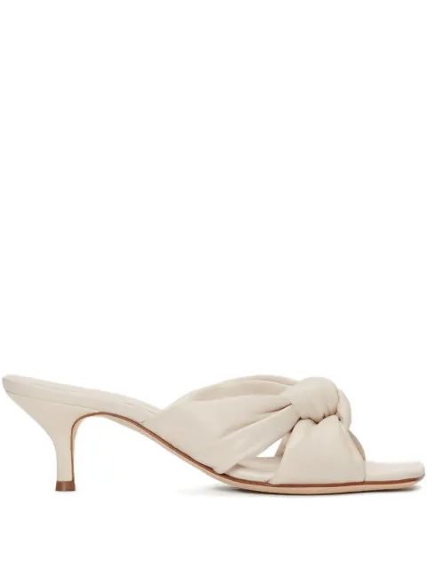 Fabiana Filippi knot-detail leather sandals