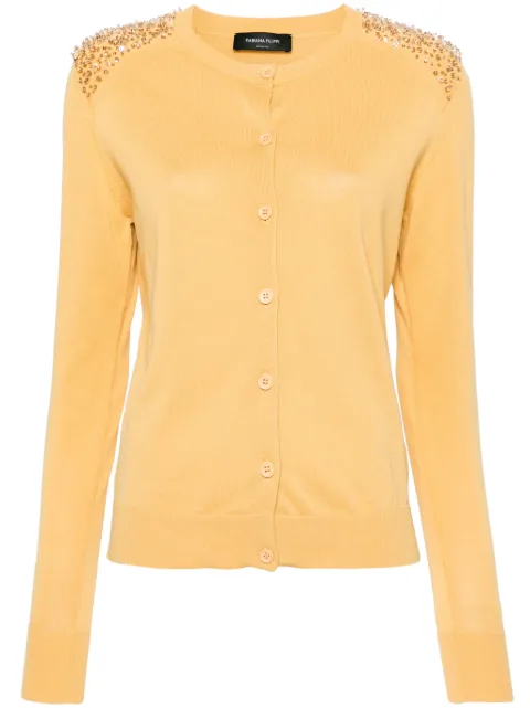 Fabiana Filippi bead-embellished knitted cardigan