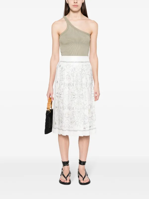 ワンピース FABIANA FILIPPI Women Mid Skirts ABD265F106 L2900142 White Women's Skirts: Satin, Wool & Tulle Skirts | Fabiana Filippi®