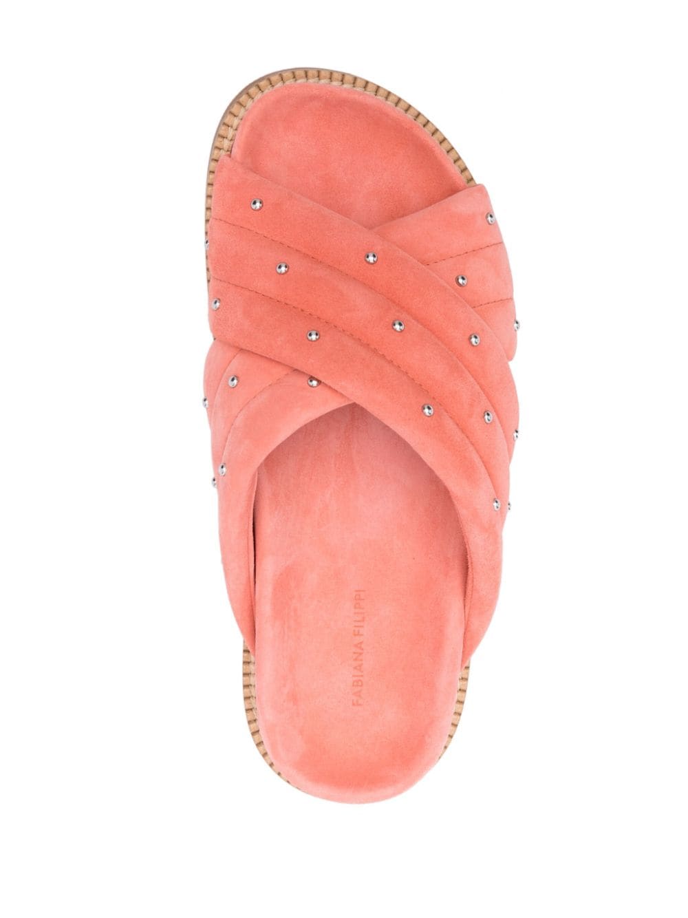 Fabiana Filippi Suède slippers Roze