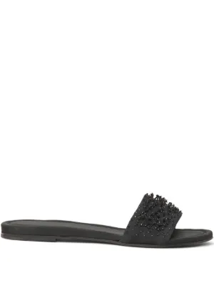 Jil Sander メッシュ レザーサンダル | ブラック | FARFETCH JP