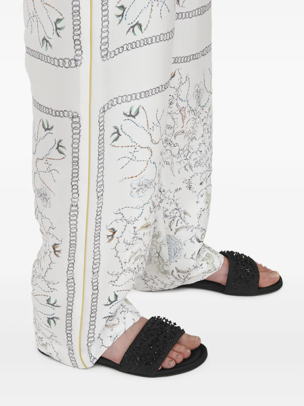 Fabiana Filippi Sandalen verfraaid met kralen Zwart