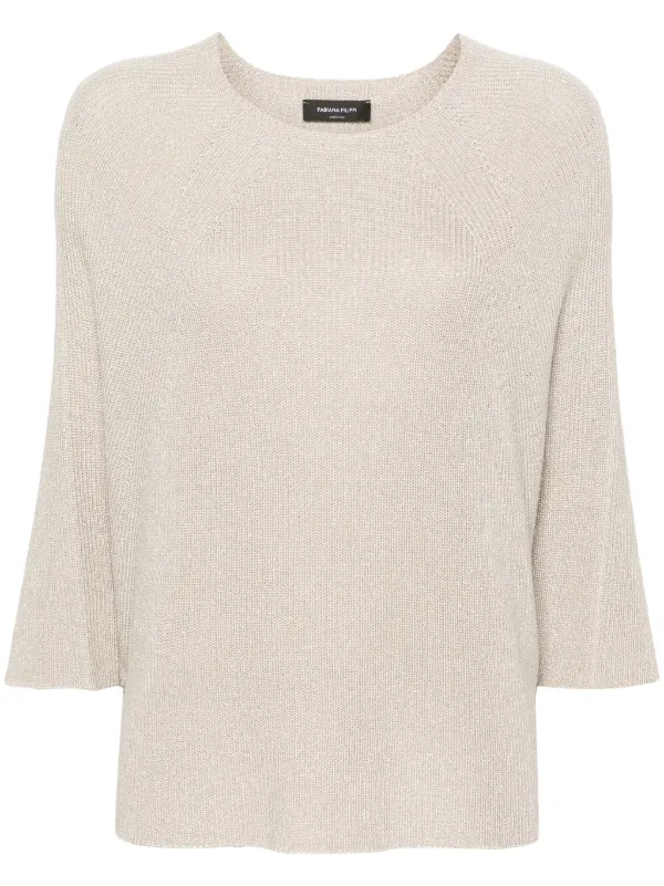 Fabiana Filippi メタリック プルオーバー | ニュートラル | FARFETCH JP